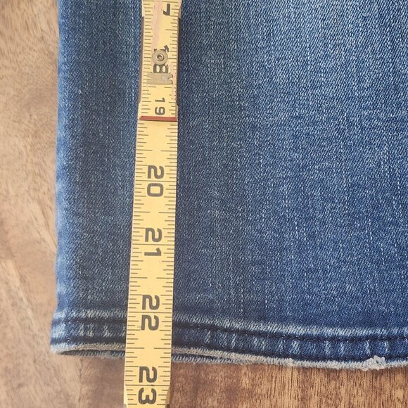 Pilcro and the Letterpress Skirt Womens 6 Blue Denim Pencil Slit Anthropologie - Picture 11 of 11